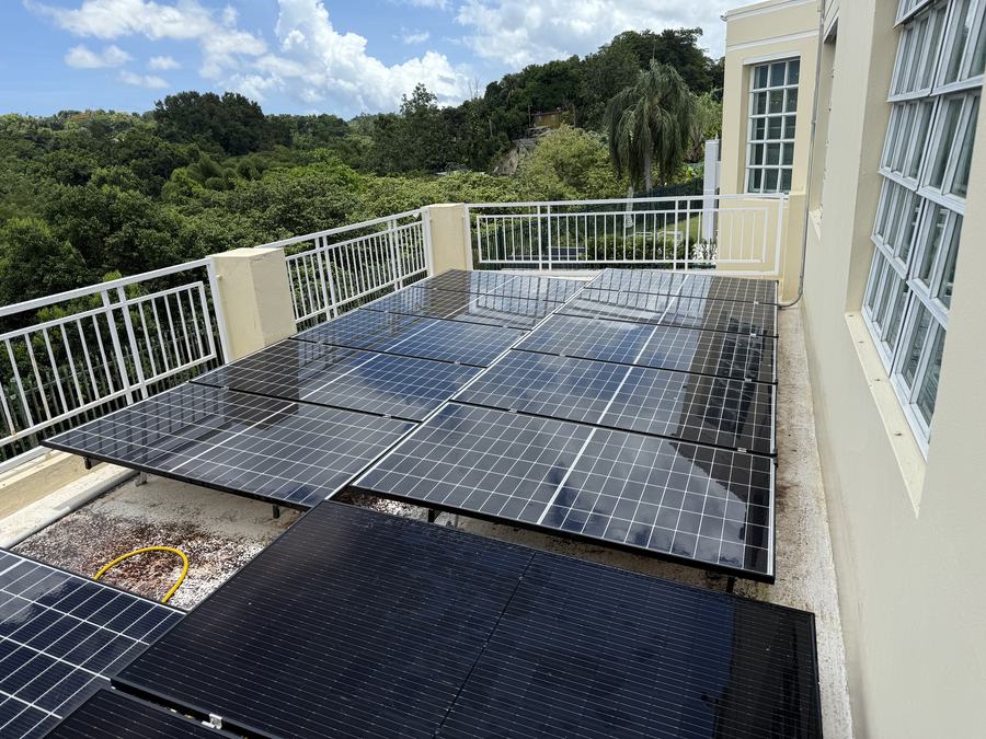 Paneles solares limpios